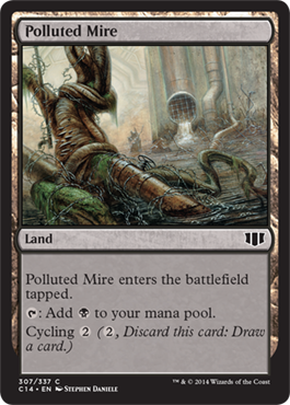 Polluted Mire (Commander 2014 Edition) Light Play