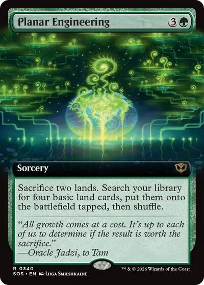Planar Engineering (Extended Art) (Secrets of Strixhaven) Near Mint