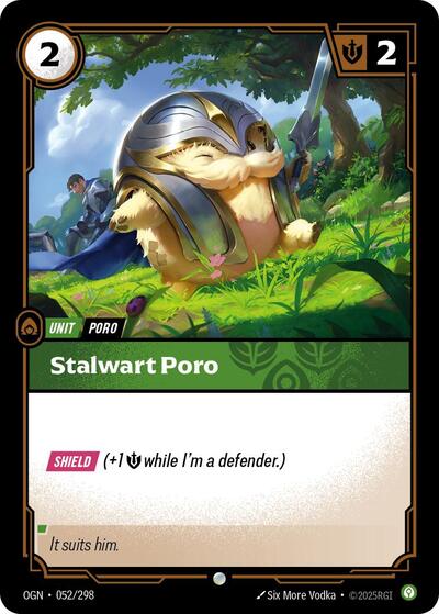 Stalwart Poro (Origins) Light Play Foil