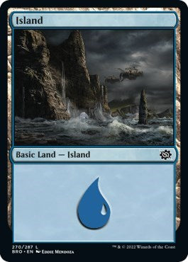 Island (270) (The Brothers' War) Light Play Foil