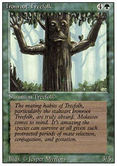 Ironroot Treefolk (Revised) Light Play