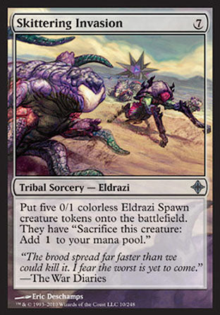 Skittering Invasion (Rise of the Eldrazi) Heavy Play