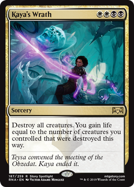 Kaya's Wrath (Ravnica Allegiance) Light Play