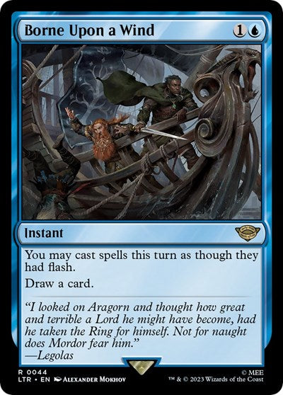 Borne Upon a Wind (Universes Beyond: The Lord of the Rings: Tales of Middle-earth) Light Play Foil