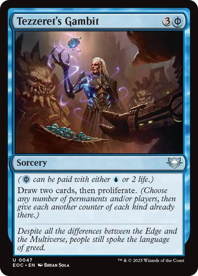 Tezzeret's Gambit (Commander: Edge of Eternities) Light Play