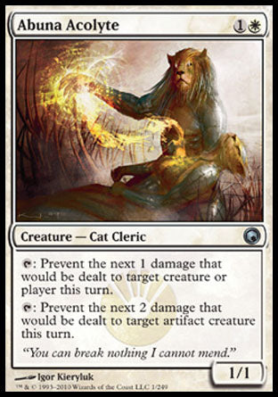 Abuna Acolyte (Scars of Mirrodin) Light Play