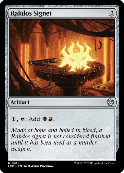 Rakdos Signet (Commander: The Lost Caverns of Ixalan) Light Play