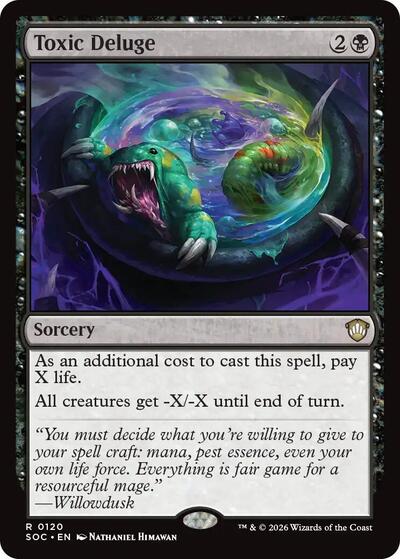 Toxic Deluge (Commander: Secrets of Strixhaven) Light Play
