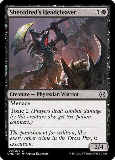 Sheoldred's Headcleaver (Phyrexia: All Will Be One) Light Play Foil