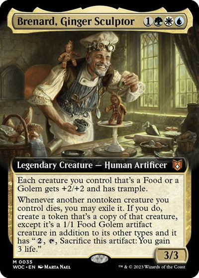 Brenard, Ginger Sculptor (Extended Art) (Commander: Wilds of Eldraine) Light Play