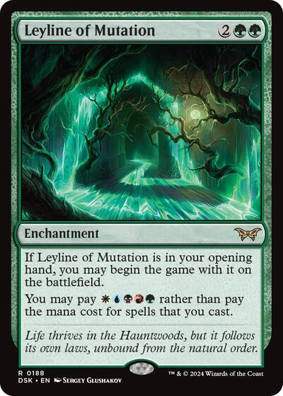 Leyline of Mutation (Duskmourn: House of Horror) Light Play Foil