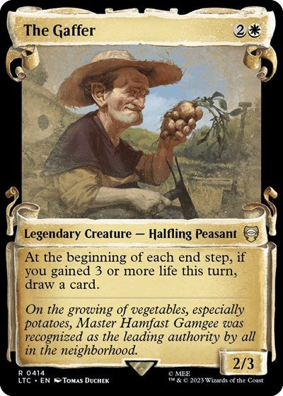 The Gaffer (Showcase Scrolls) (Commander: The Lord of the Rings: Tales of Middle-earth) Light Play