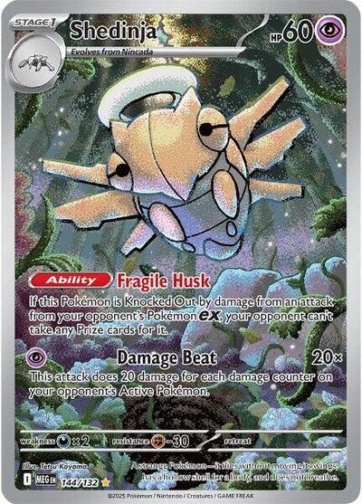 Shedinja - 144 (ME01: Mega Evolution) Light Play Holofoil
