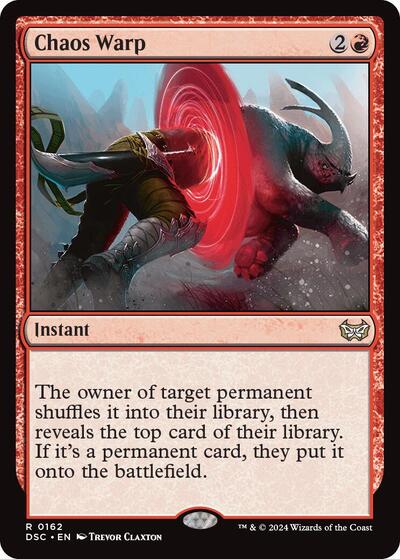 Chaos Warp (Commander: Duskmourn: House of Horror) Light Play