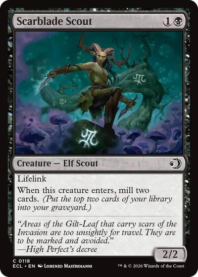 Scarblade Scout (Lorwyn Eclipsed) Light Play Foil