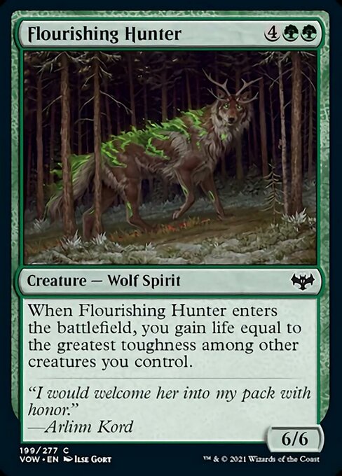 Flourishing Hunter (Innistrad: Crimson Vow) Light Play
