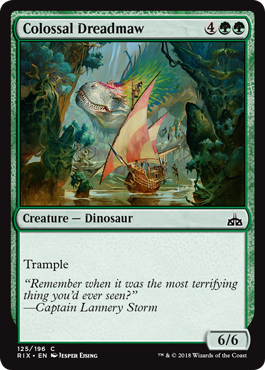 Colossal Dreadmaw (Rivals of Ixalan) Light Play