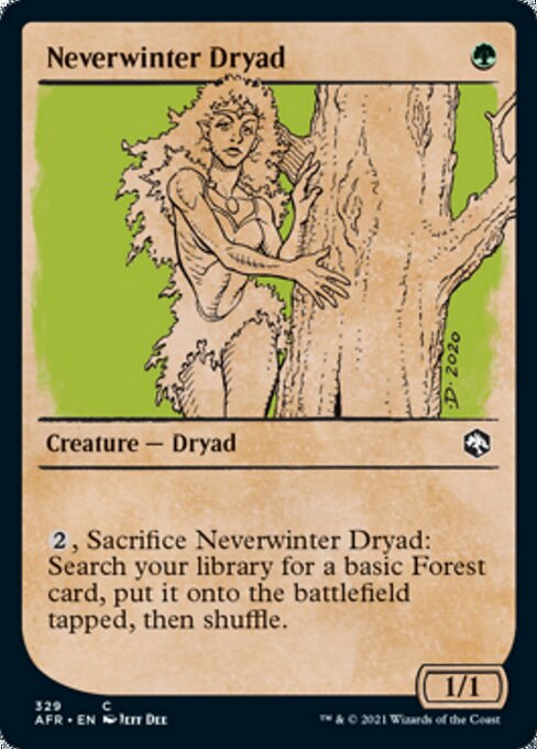 Neverwinter Dryad (Showcase) (Adventures in the Forgotten Realms) Light Play