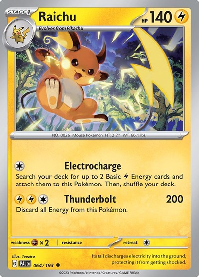 Raichu - 064 (SV02: Paldea Evolved) Light Play