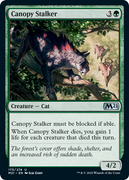Canopy Stalker (Magic 2021 Core Set) Light Play