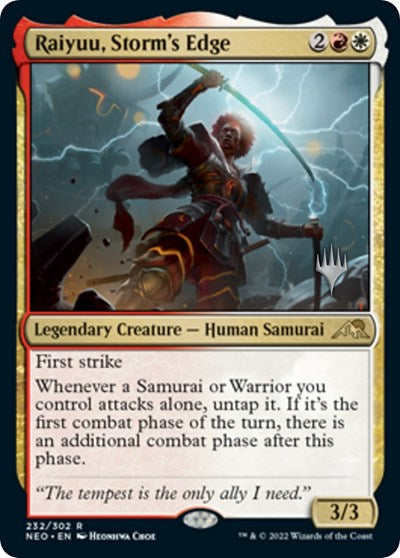 Raiyuu, Storm's Edge (Promo Pack: Kamigawa: Neon Dynasty) Light Play Foil