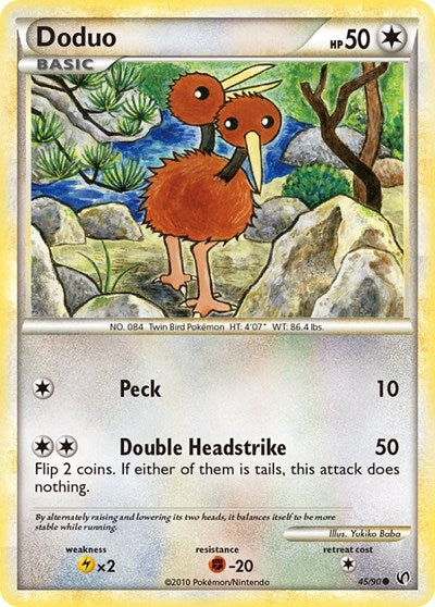 Doduo (Undaunted) Light Play