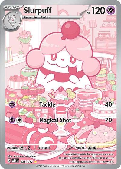 Slurpuff - 236 (ME: Ascended Heroes) Light Play Holofoil