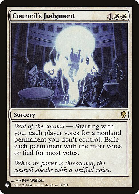 Council's Judgment (The List) Light Play