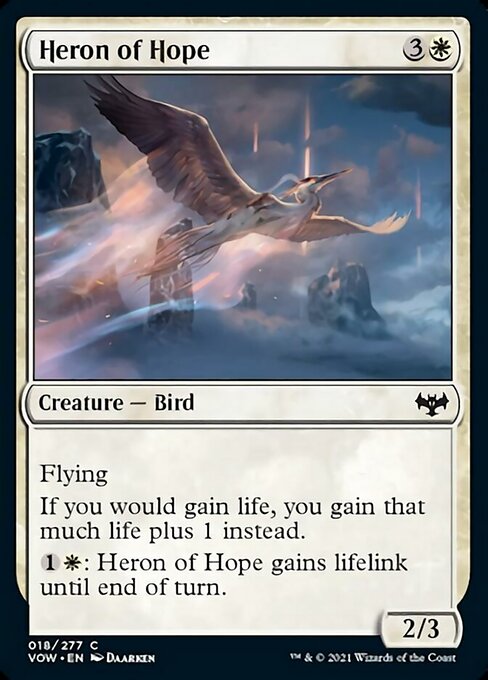 Heron of Hope (Innistrad: Crimson Vow) Light Play