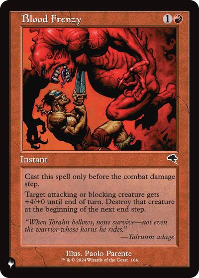 Blood Frenzy (The List) Light Play