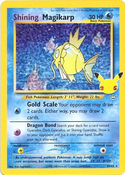 Shining Magikarp (Celebrations: Classic Collection) Light Play Holofoil