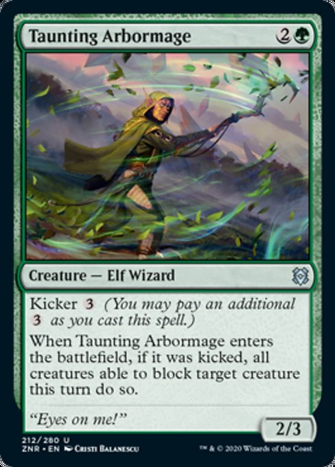 Taunting Arbormage (Zendikar Rising) Light Play