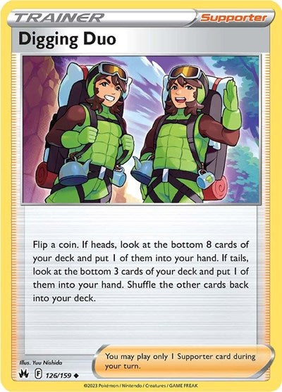 Digging Duo (Crown Zenith) Near Mint Reverse Holofoil