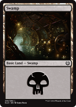 Swamp (256) (Kaladesh) Light Play