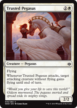 Trusted Pegasus (War of the Spark) Light Play