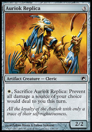 Auriok Replica (Scars of Mirrodin) Light Play Foil