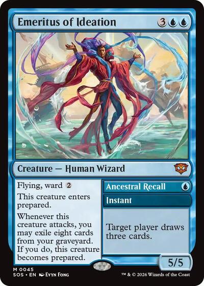 Emeritus of Ideation (Secrets of Strixhaven) Light Play Foil