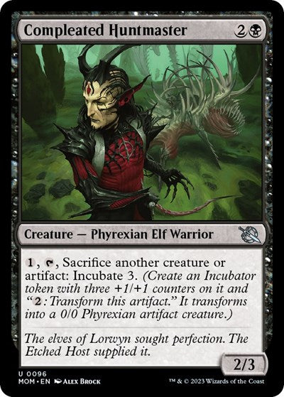 Compleated Huntmaster (March of the Machine) Light Play Foil