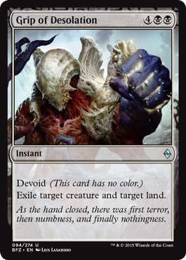 Grip of Desolation (Battle for Zendikar) Medium Play Foil
