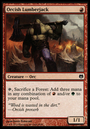 Orcish Lumberjack (Duel Decks: Heroes vs Monsters) Light Play