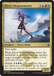 Efreet Weaponmaster (Khans of Tarkir) Light Play