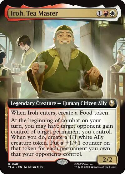 Iroh, Tea Master (Extended Art) (Avatar: The Last Airbender) Light Play Foil