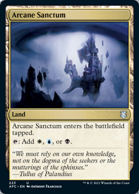 Arcane Sanctum (Commander 2021 Forgotten Realms) Light Play