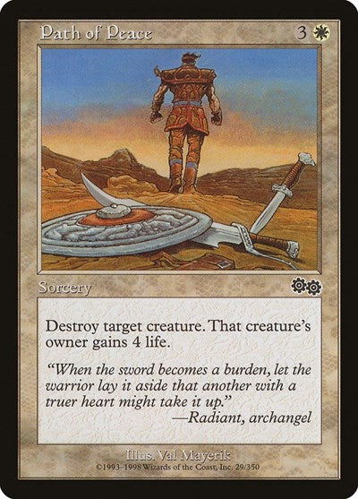 Path of Peace (Urza's Saga) Light Play