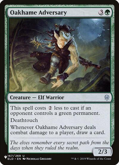 Oakhame Adversary (The List) Light Play