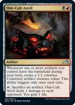Oni-Cult Anvil (Kamigawa: Neon Dynasty) Light Play