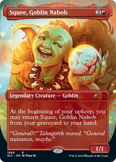 Squee, Goblin Nabob (Borderless) (Secret Lair: 30th Anniversary Countdown Kit) Light Play