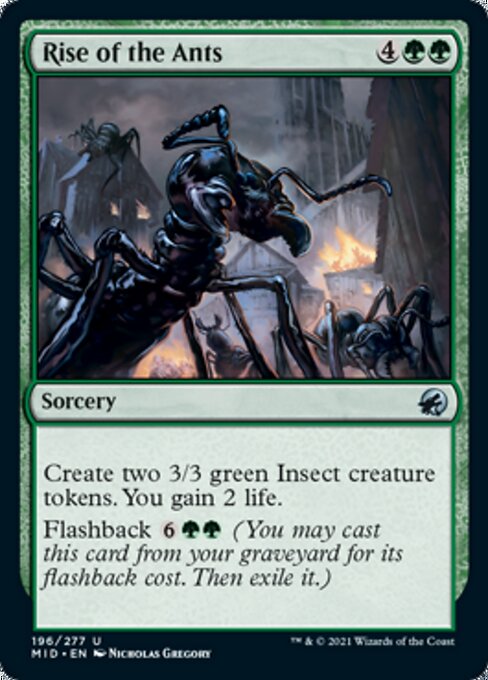 Rise of the Ants (Innistrad: Midnight Hunt) Light Play