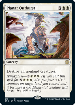 Planar Outburst (Commander 2020 Zendikar Rising) Light Play