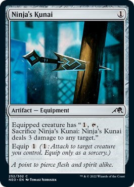 Ninja's Kunai (Kamigawa: Neon Dynasty) Light Play
